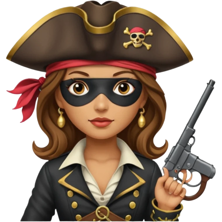 Lady Pirate With Gun emoji