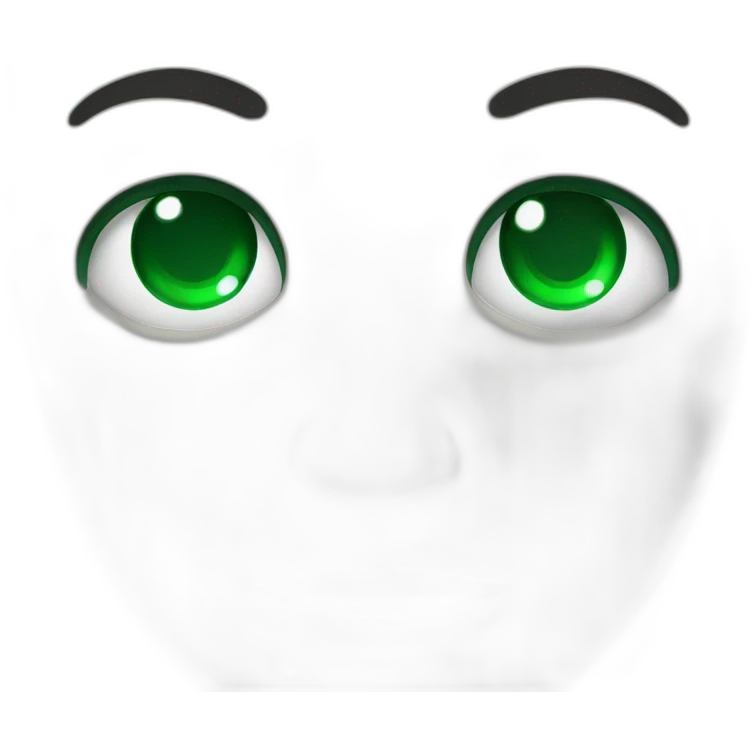 man an emerald in his eyes emoji