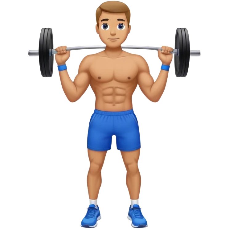 glute-bridges-exercise guy with blue shorts  emoji