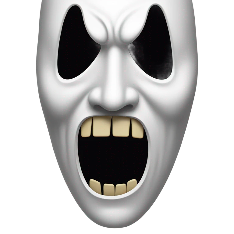 scream mask horror emoji