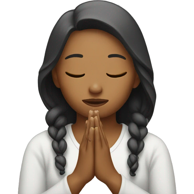 Woman praying emoji