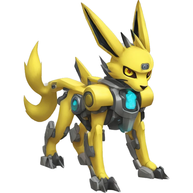 Renamon-Jolteon-Zeraora-medabot-mecha full body emoji