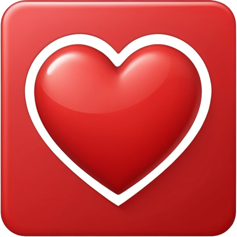 red greeting card emoji