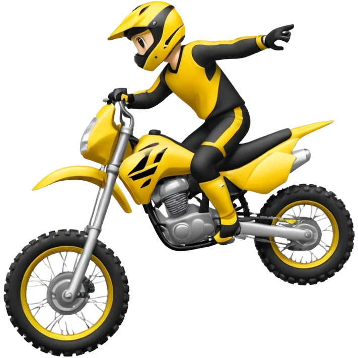 Moto crosse  roue arrière  emoji