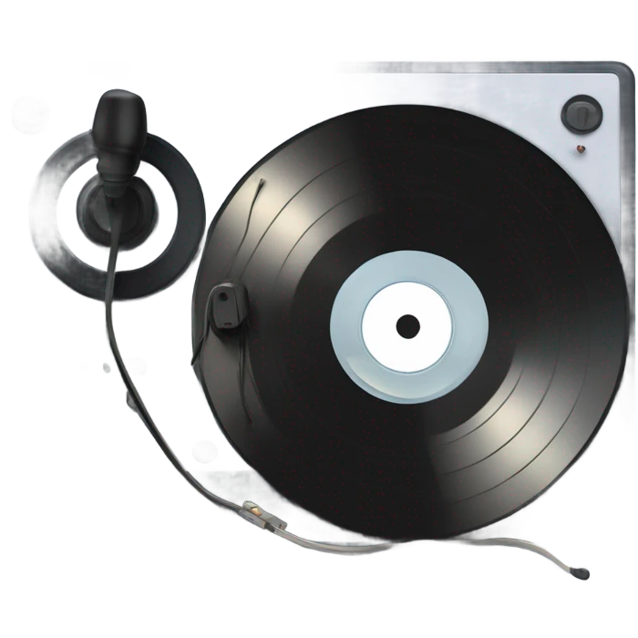 record vinyl disk on pc emoji
