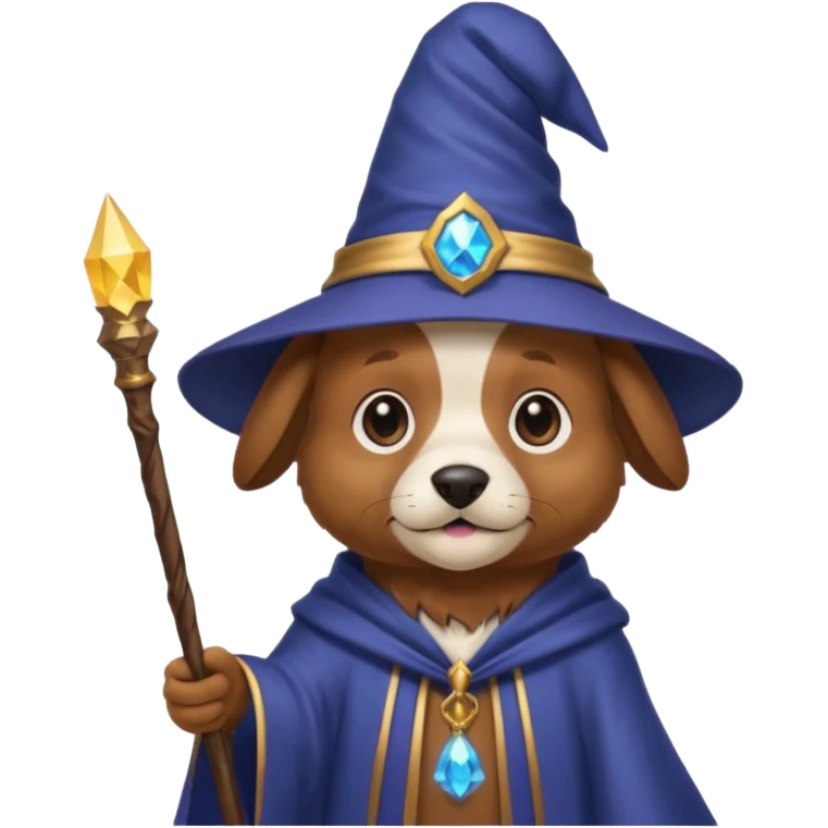 Dog wizard emoji
