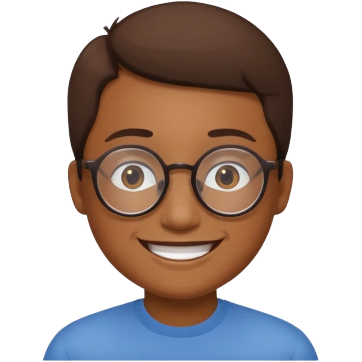 yuvarlak gözlüklü insan emoji