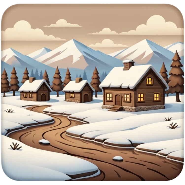 Brown winter aesthetic  emoji