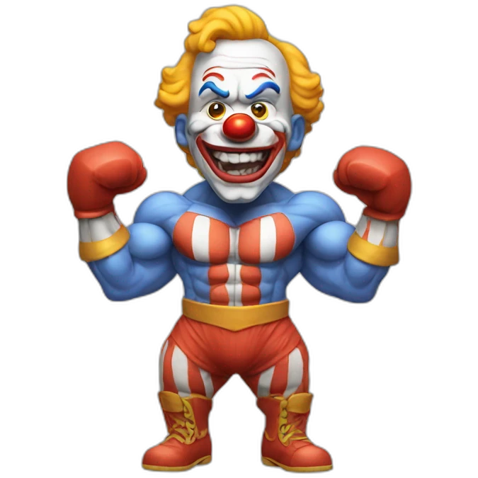 Muscle clown emoji