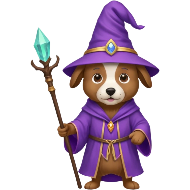 Dog wizard emoji