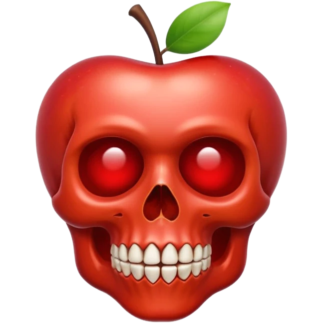 skull apple style emoji emoji