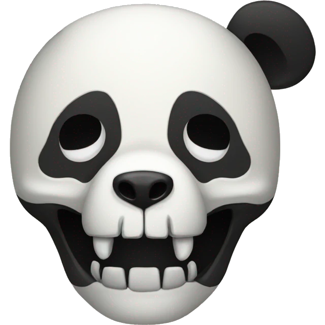 panda skull emoji