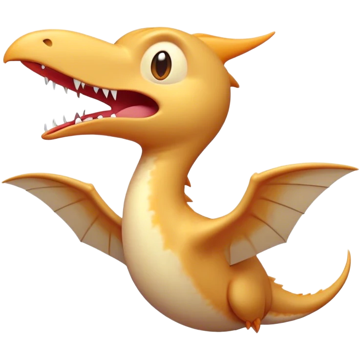 Cinematic Cute Yawning Pterodactyl Portrait Emoji, Head tilted slightly with a dramatic, wide-open yawn, showcasing a slender, gracefully curved body with softly drooping wings and sleepy, half-closed eyes, Simplified yet irresistibly cute features, highly detailed, glowing with a soft, cozy aerial glow, high shine, relaxed yet expressive, stylized with a dash of whimsical flight charm, soft glowing outline, capturing the essence of a drowsy yet affectionate Pterodactyl that appears ready to stretch and yawn its way out of the screen! emoji