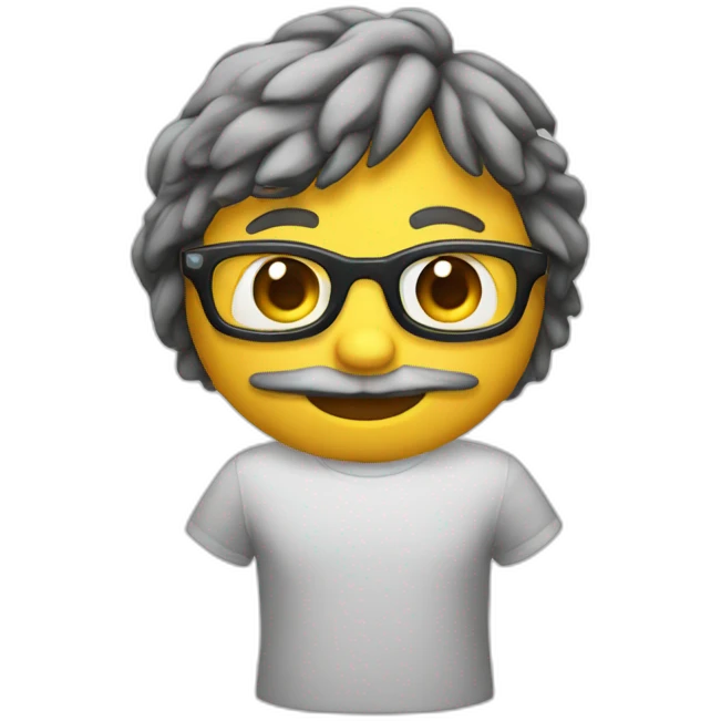 Chat avec lunettes emoji