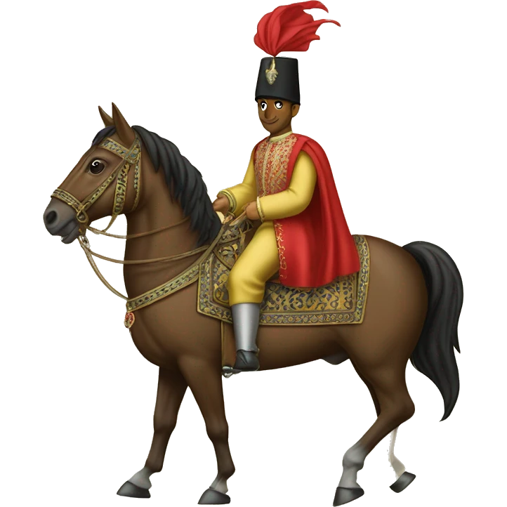 young Sultan Süleyman on horseback emoji