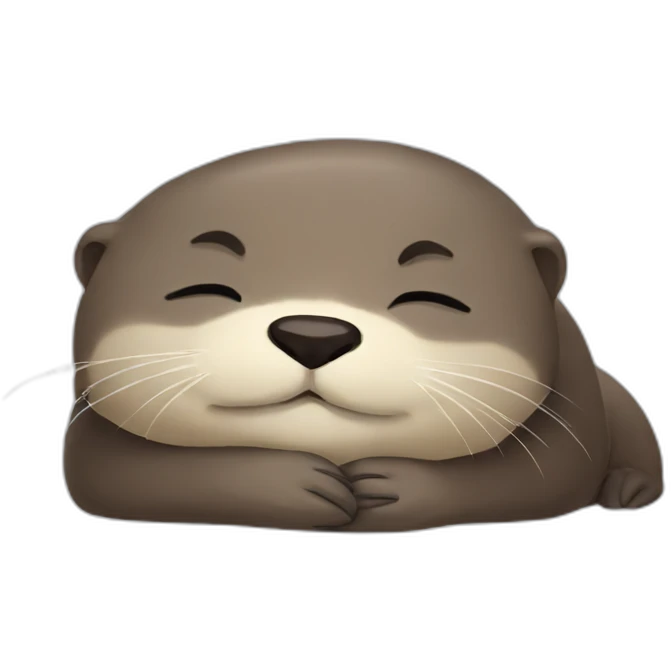 Otter sleeping face emoji