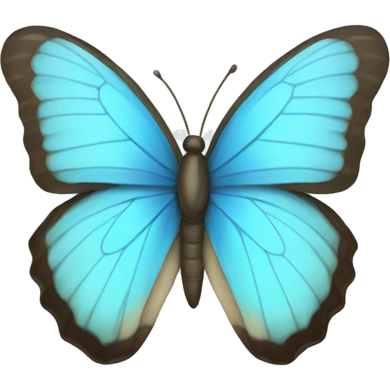 Light blue butterfly emoji