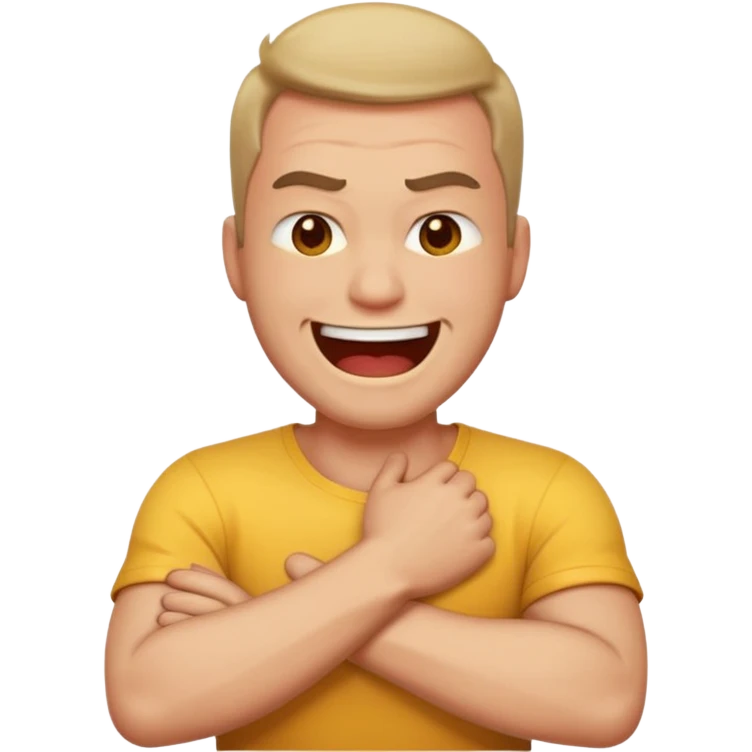 @kimmy ౨ৎ: Guys say “arms crossed around neck angry laughing guy” and then select emoji and you get it perfect emoji