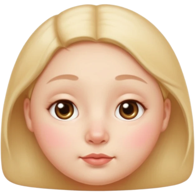Short, rounded face

Puffy cheeks, high facial fat retention

Large, round or slightly drooped eyes

Small button nose

Soft, gentle aura emoji