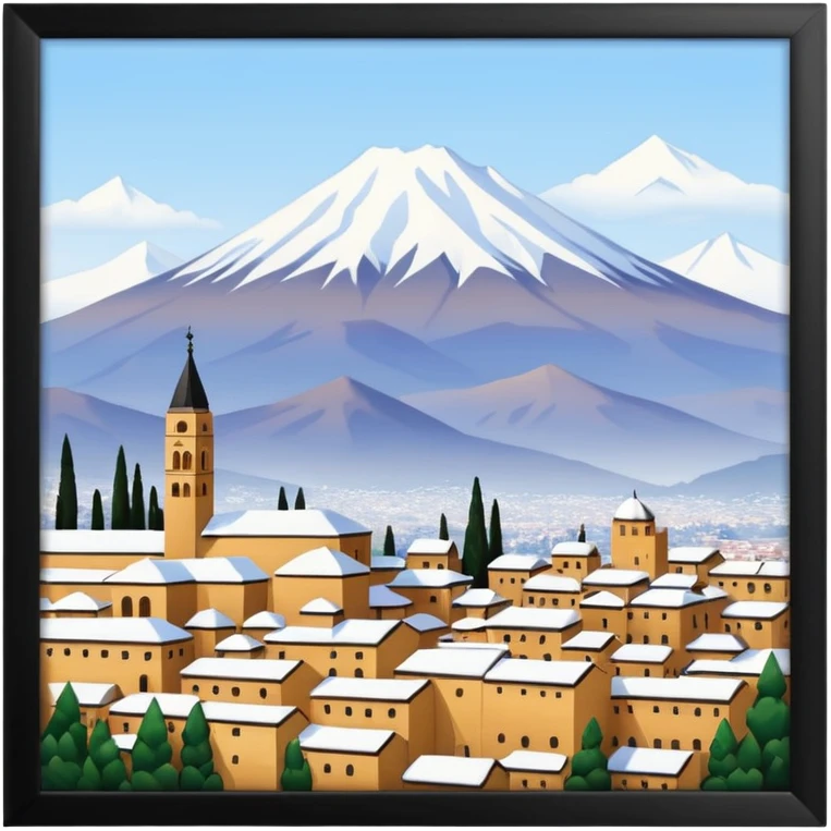 Granada con la montaña necada emoji