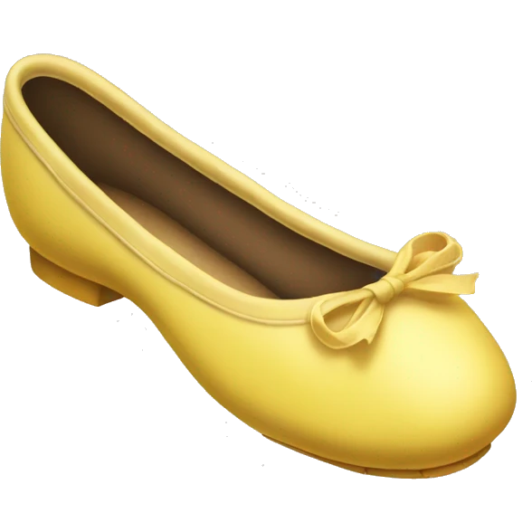 Yellow ballet shoe emoji