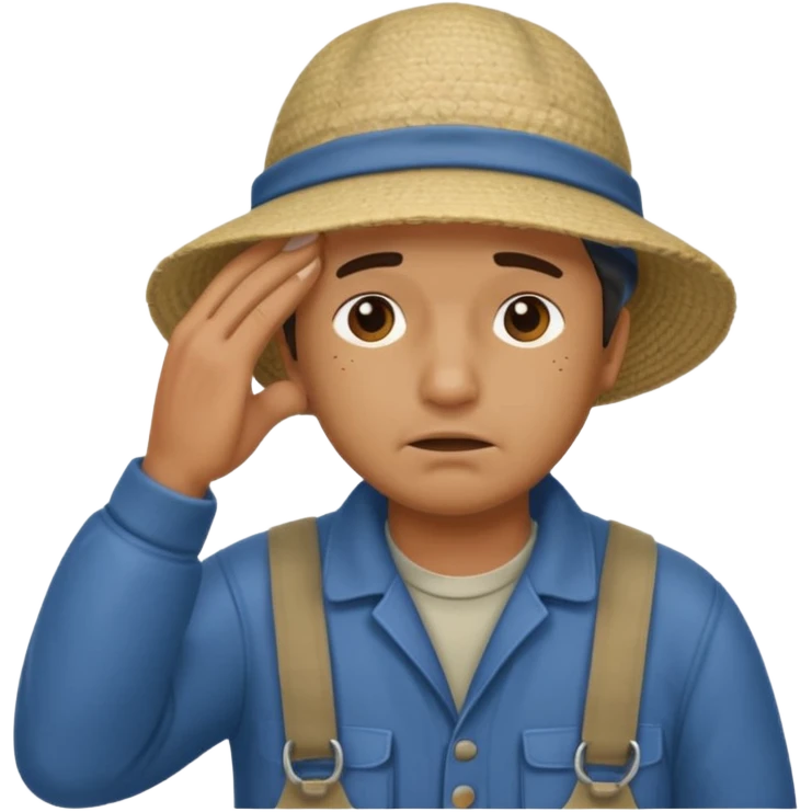 fisherman doing facepalm emoji