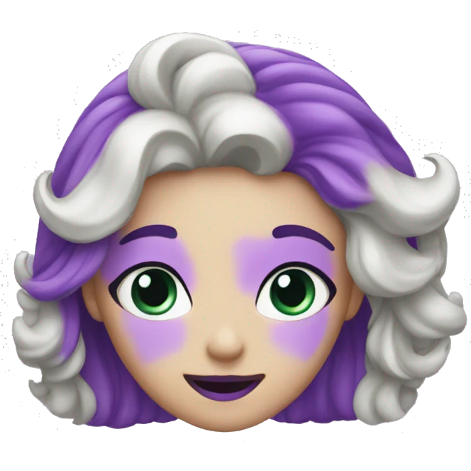 Chat violet méchant emoji