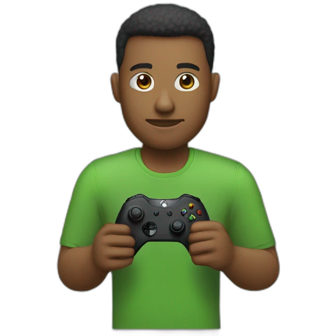 homme qui joue à la Xbox emoji