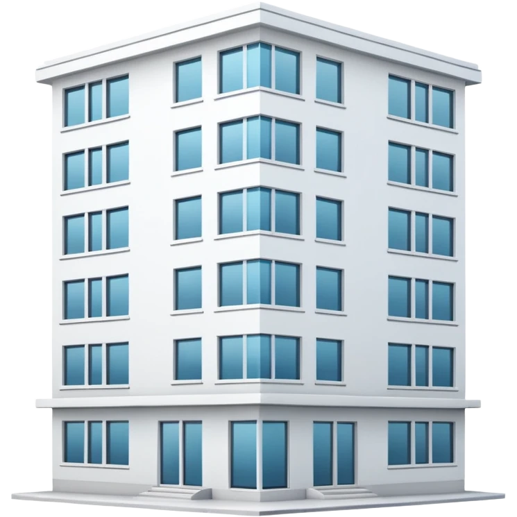apartment building white emoji
