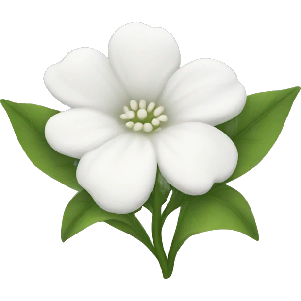 White flowers  emoji