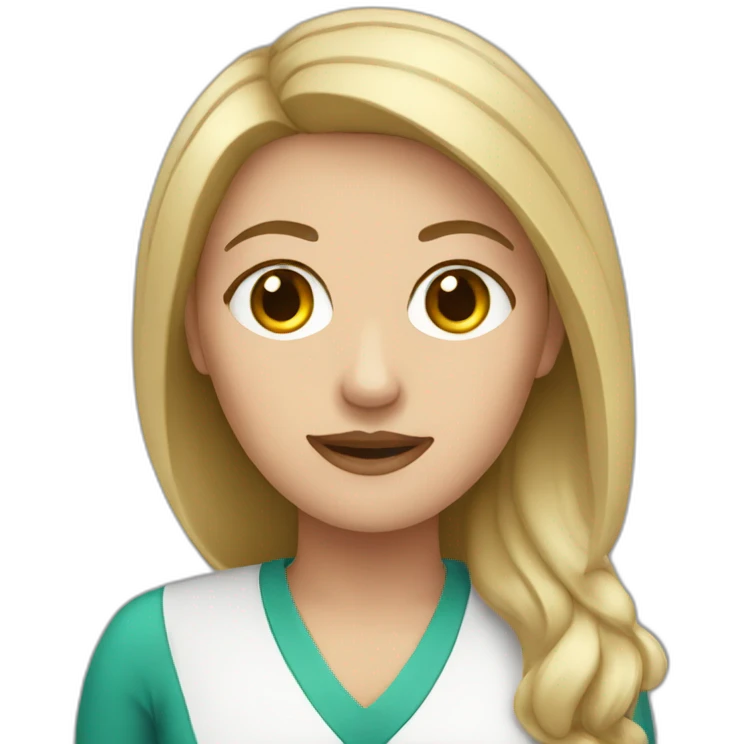 white girl therapist emoji