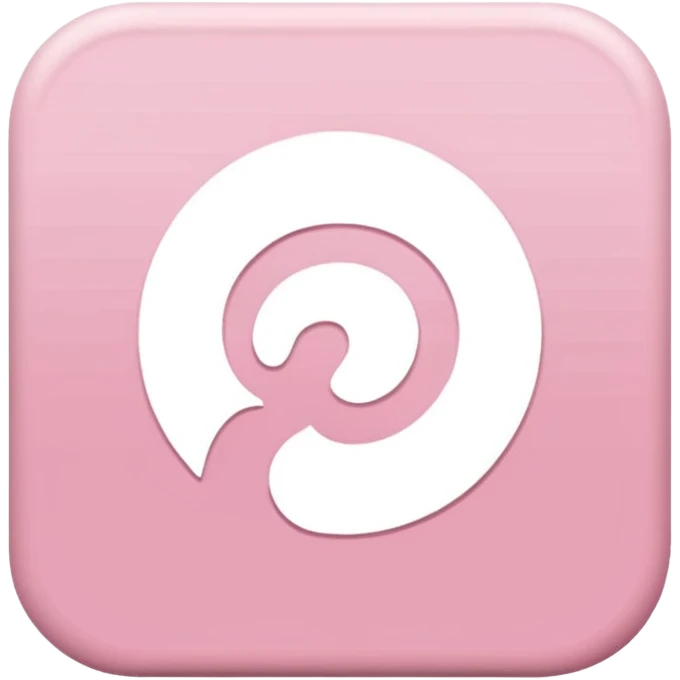 pink Pinterest emoji