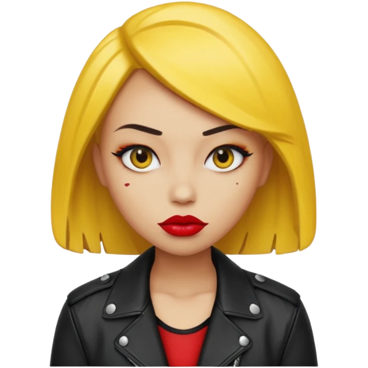 A baddie with circular yellow head emoji