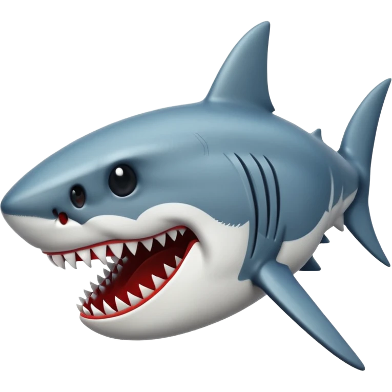 Emoji of Jaws shark aka the shark on the jaws poster emoji