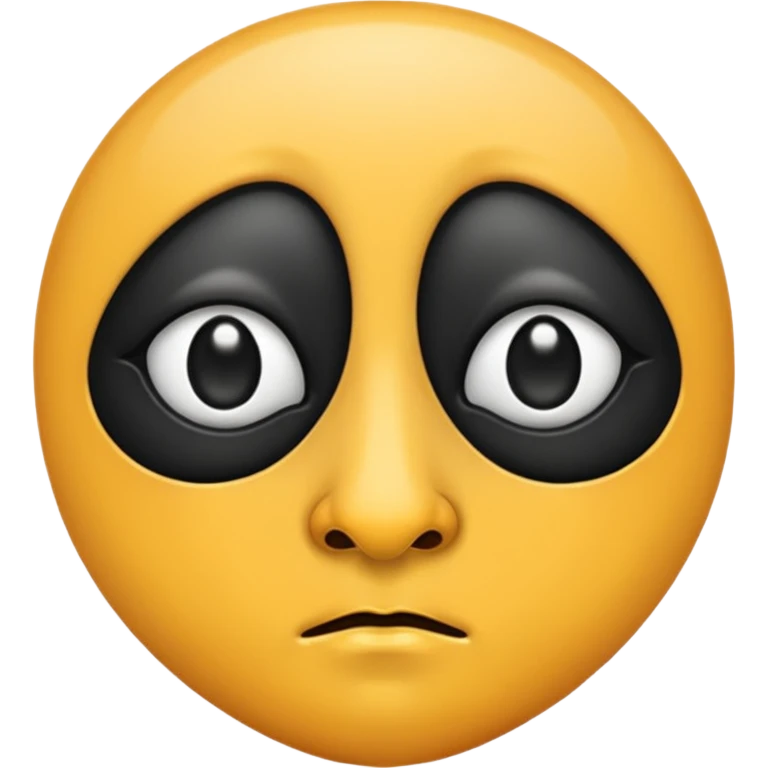 Black nose emoji