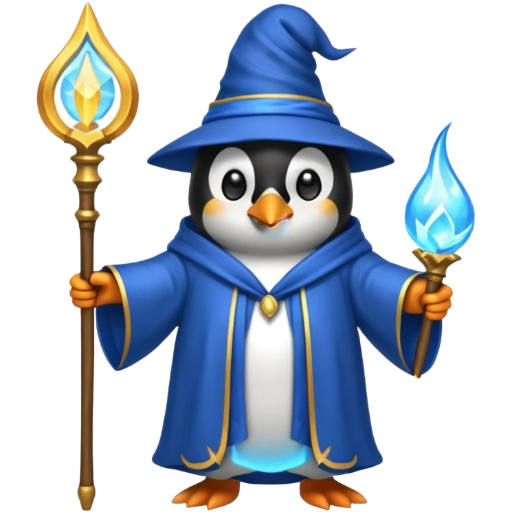 Penguin Wizard emoji