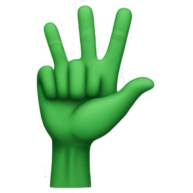 two green raised arms emoji