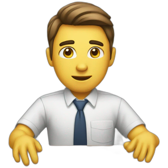 Working hard or hardly working emoji