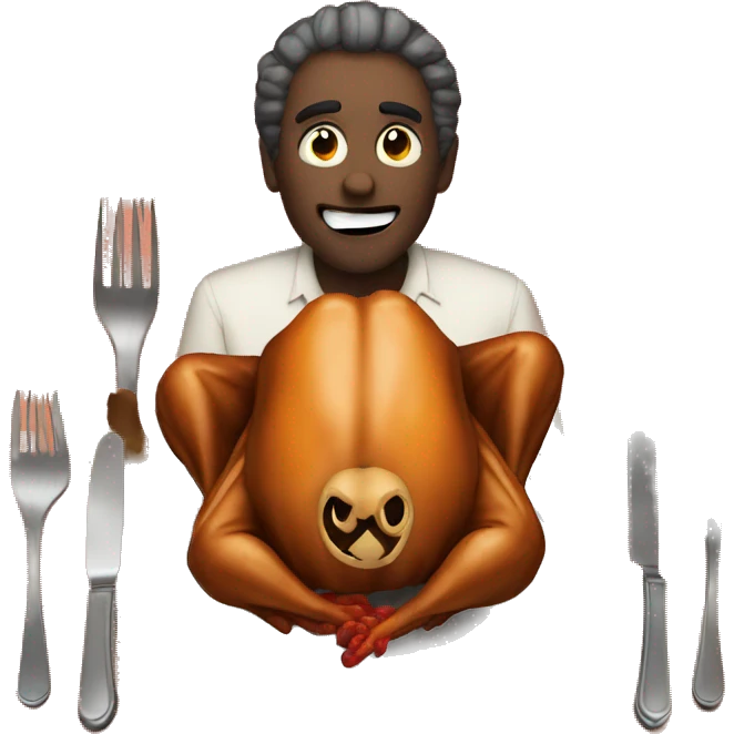 Evil thanksgiving dinner emoji