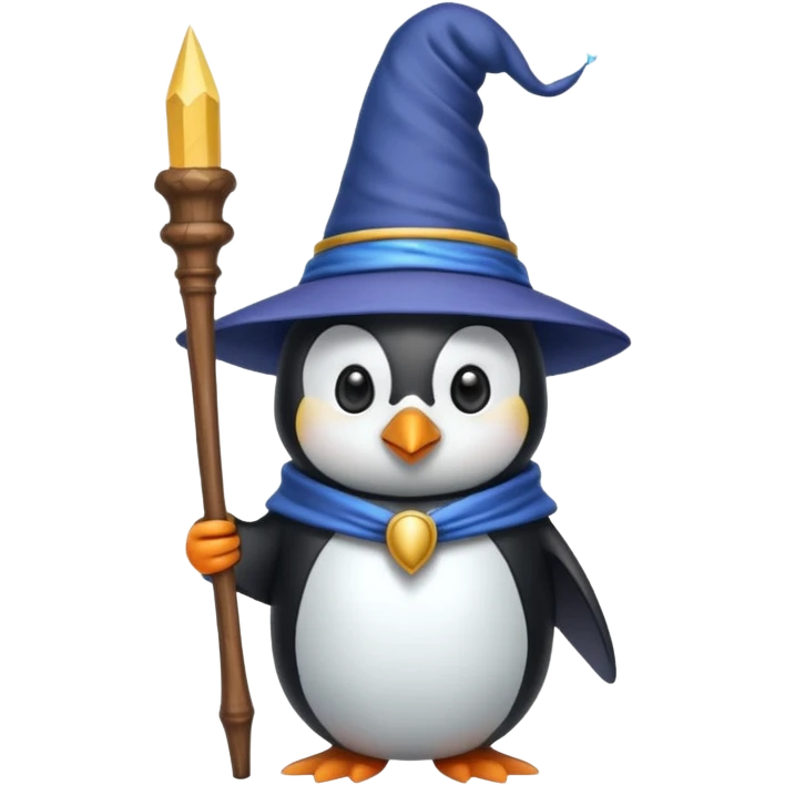 Penguin Wizard emoji