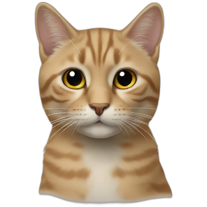 kat met een zwarte halsbant om emoji