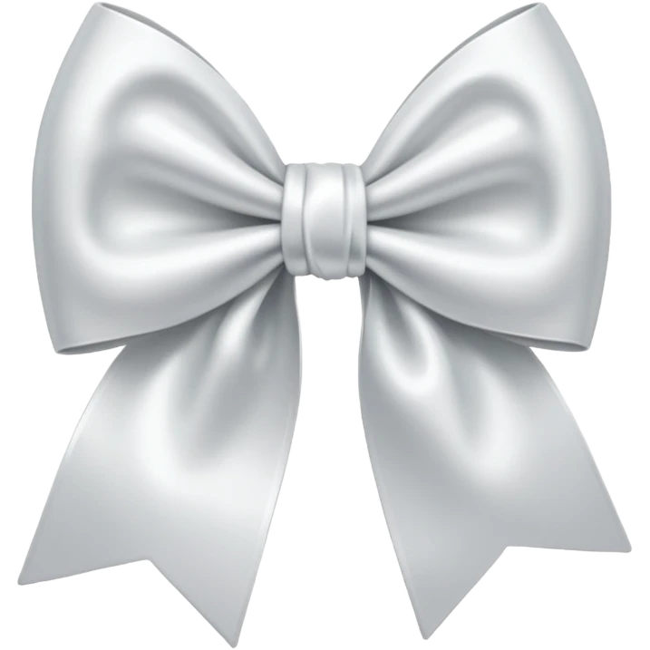 White bow emoji