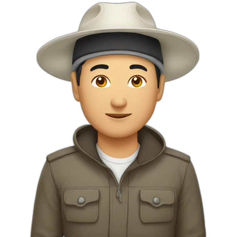 Kyrgyz national white hat emoji