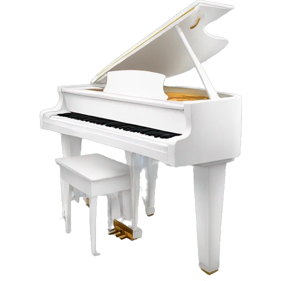 White piano emoji