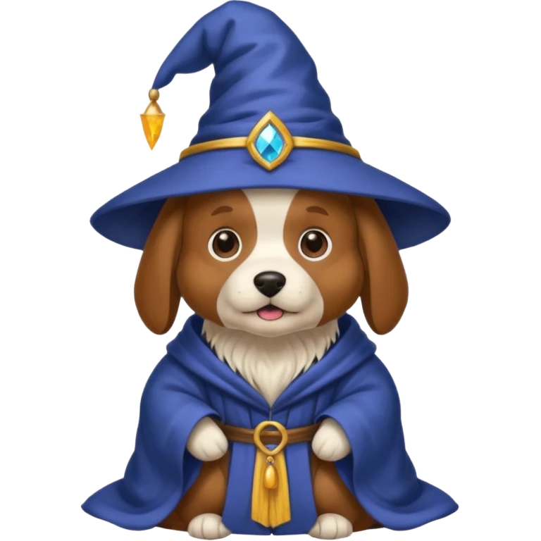 Dog wizard emoji