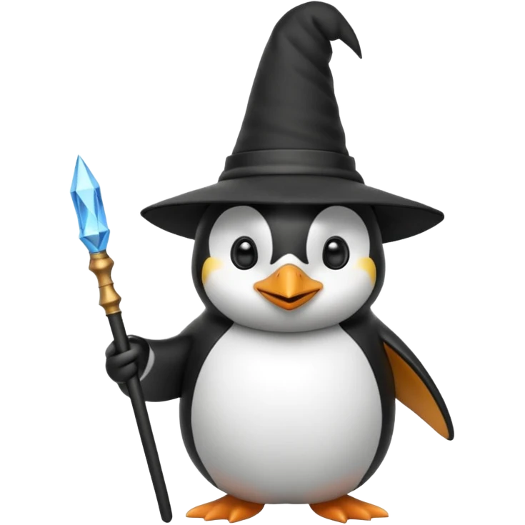 Penguin Wizard emoji