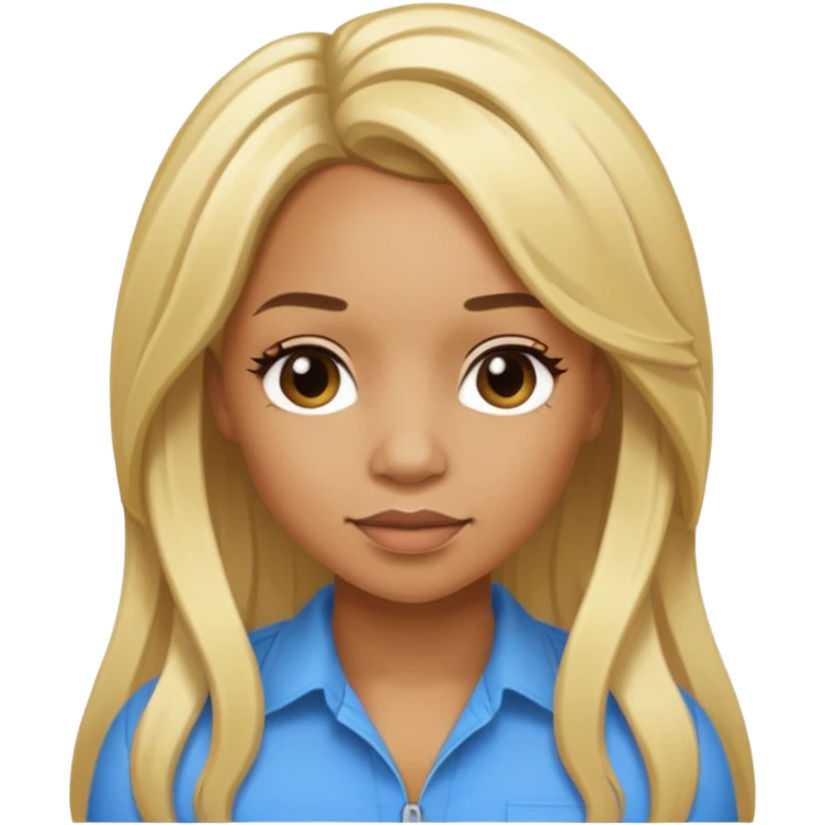 Tameka "Tiny" Cottle with long blonde hair emoji