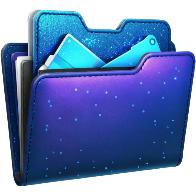 glitter past folder blue cyberpunk emoji