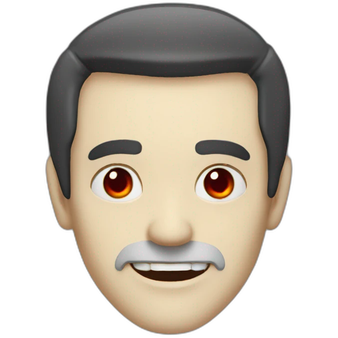 older man vampire teeth red eyes pale skin black hair emoji