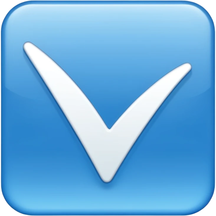 I want to make an verified emoji with an blue square and checkmark in it emoji